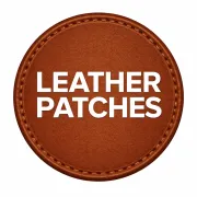 supply embossed real leather patches logo